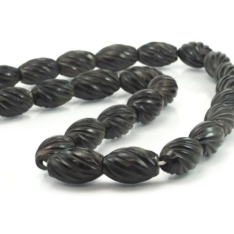 Philippine Carved Cow Horn Beads