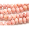 Pink Opal Faceted Rondelles Strand 11mm