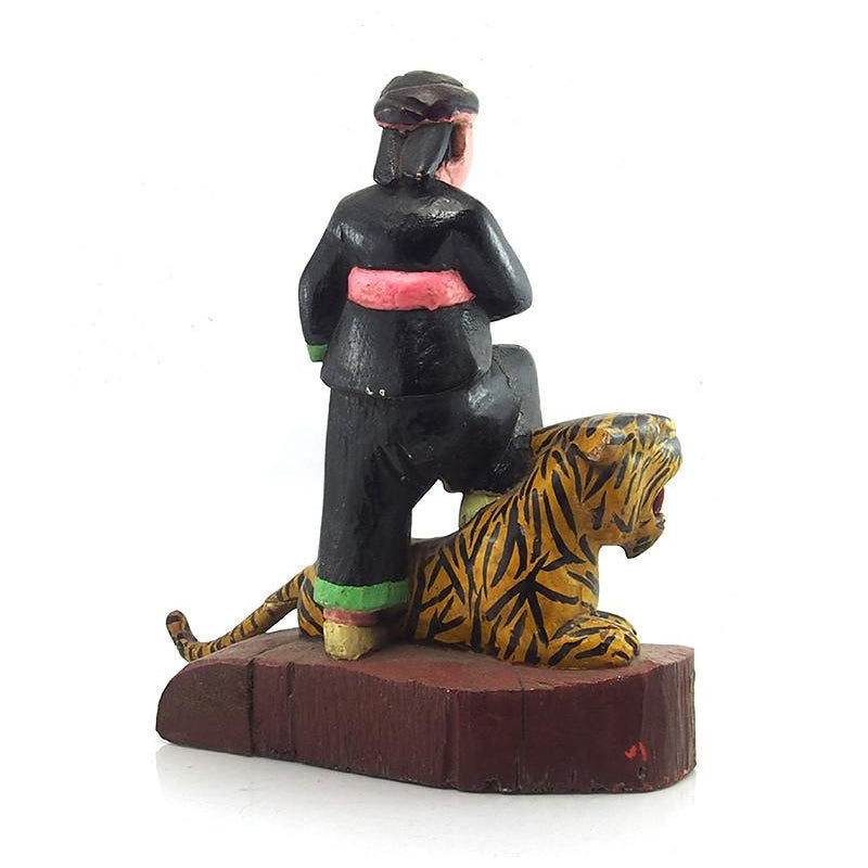 Thailand Warrior Tiger Figure Ca 1950