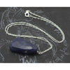 Natural Blue Aventurine Necklace On Sterling Silver Chain With Sterling Silver Trigger Clasp