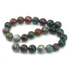 Bloodstone Faceted Rounds 16mm Strand