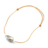 Fresh Water Pearl Beaded Adjustable Leather Necklace