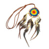 Dreamcatcher Necklace With Suede Cord 1