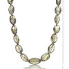 Whiskey Topaz Necklace with Gold Plated Toggle Clasp