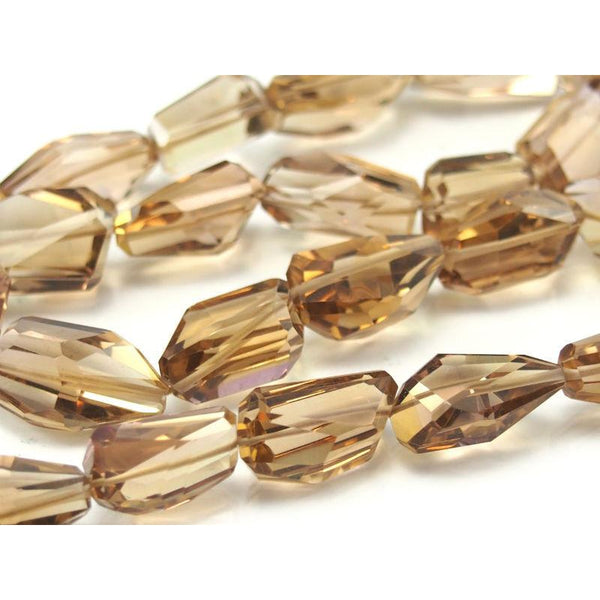 Topaz Faceted Nuggets Strand