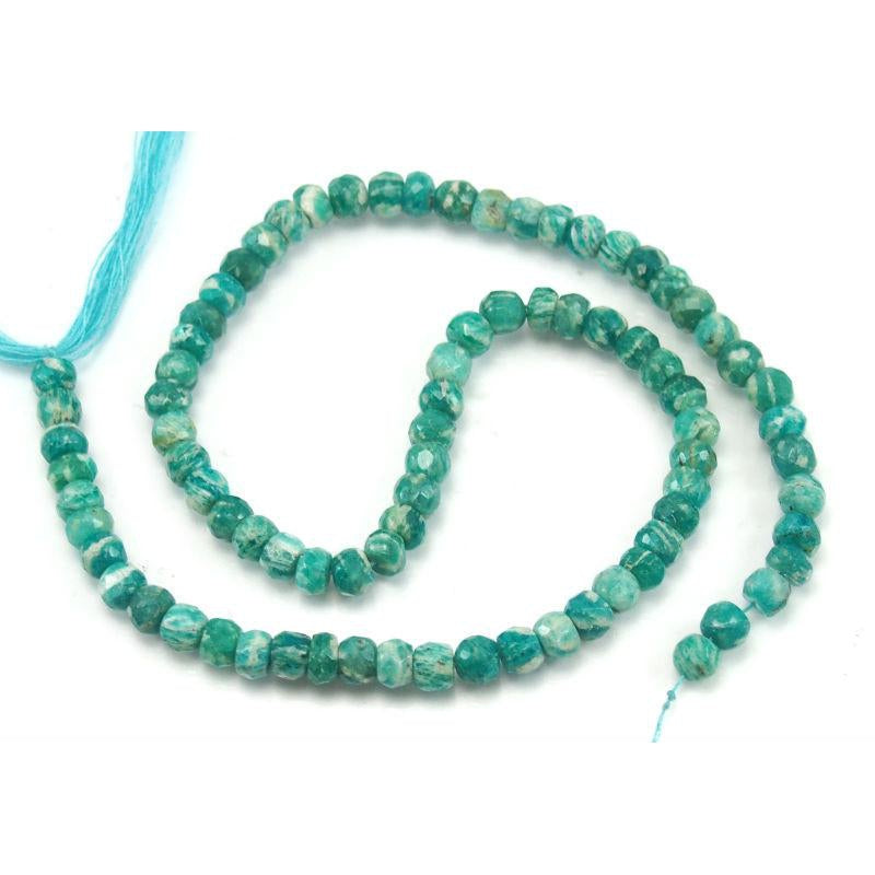 Amazonite Faceted Rondelles 6mm Strand