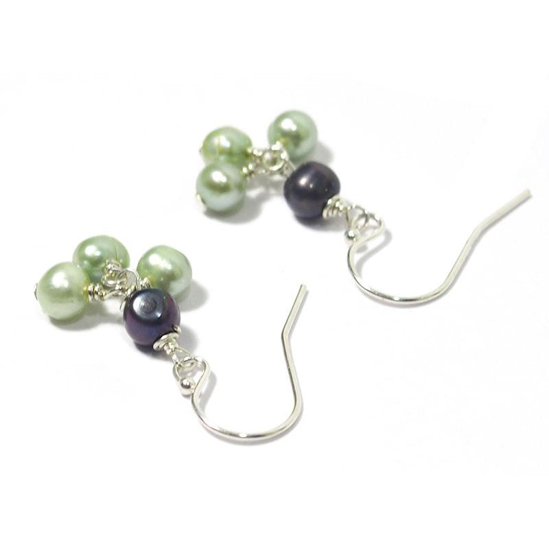 Fresh Water Pearl Earrings With Sterling Silver French Ear Wire