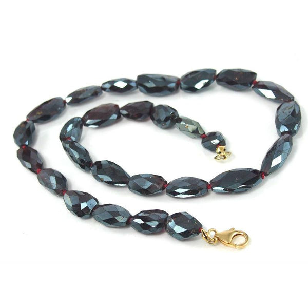Almandine Garnet Necklace with Gold Filled Trigger Clasp