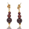 Garnet Earrings with Gold Filled Post Ear Wires