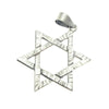 Sterling Silver Etched Star of David Pendant