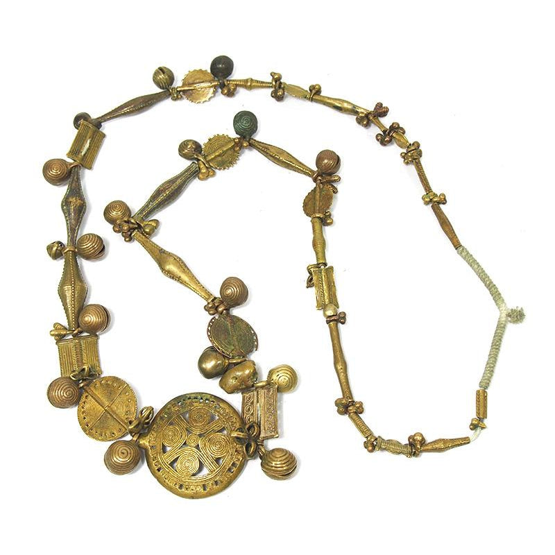 Brass Heirloom Necklace From The Baoule people of Côte d'Ivoire ca. 1900 #3