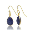 Lapis Lazuli Earrings with Gold Plated Ear Wires