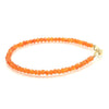 Carnelian Faceted Bracelet with Gold Filled Trigger Clasp
