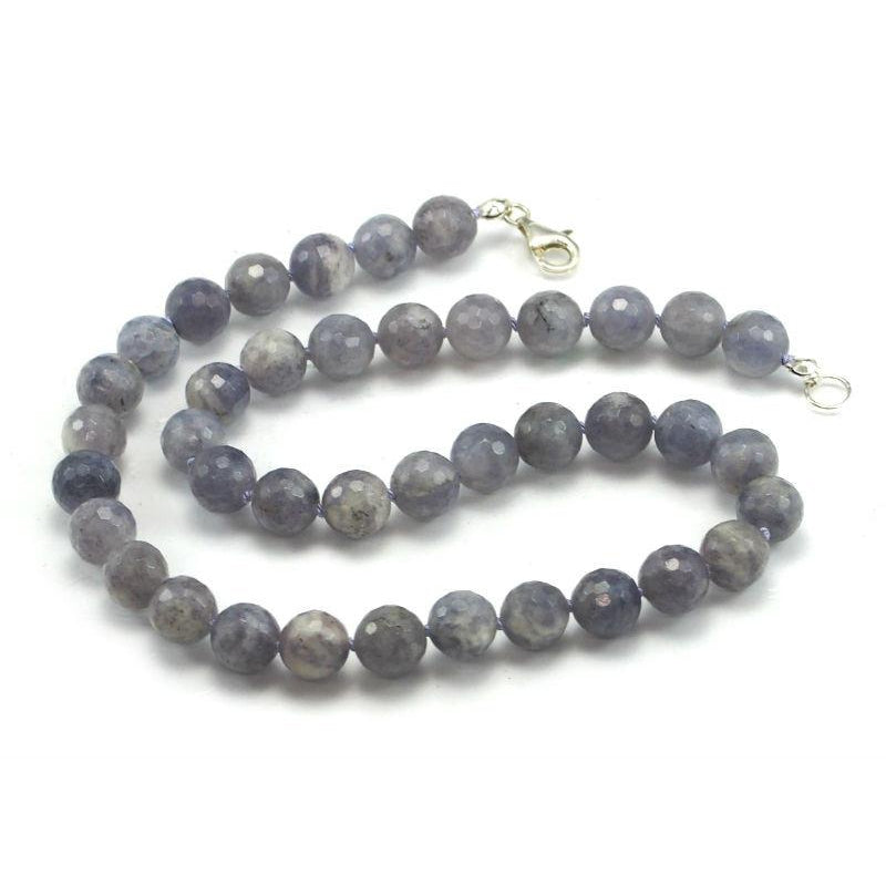Iolite Necklace with Sterling Silver Trigger Clasp
