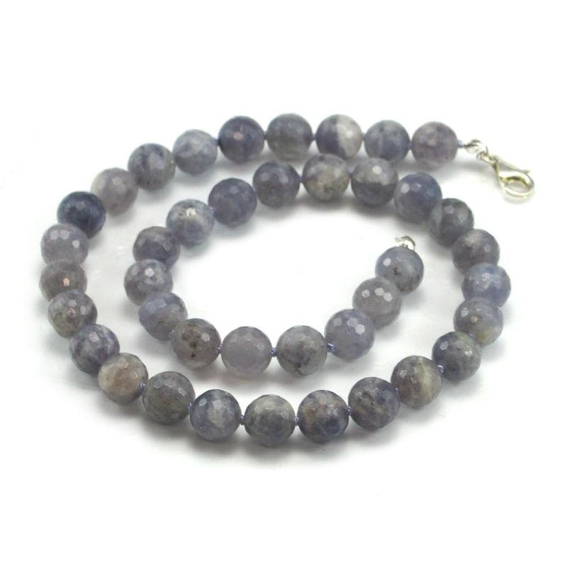 Iolite Necklace with Sterling Silver Trigger Clasp