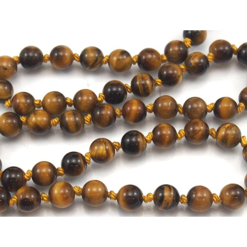 Tiger's Eye Necklace with Gold Plated Toggle Clasp