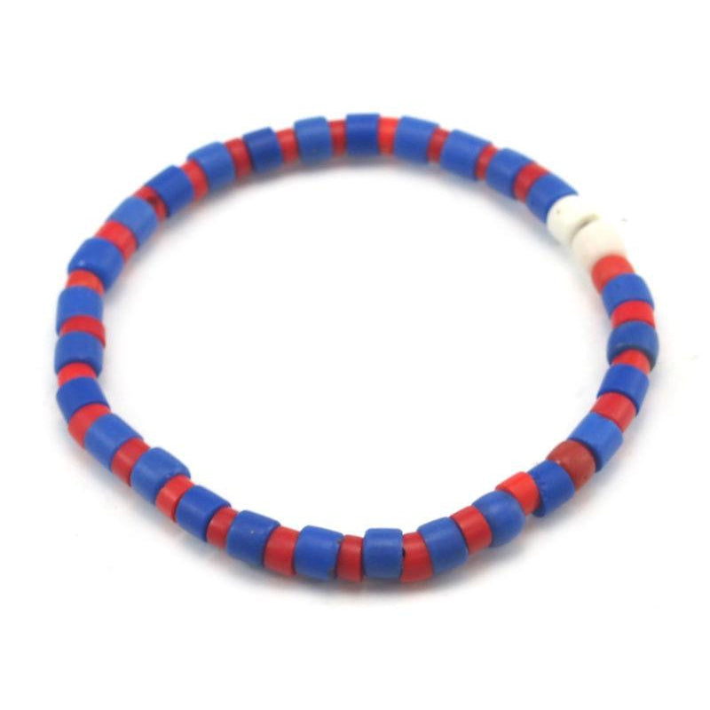 Czech Glass Trade Beads Stretch Bracelet