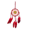 Dreamcatcher Wall Hanging With Seed Beads (D) Red