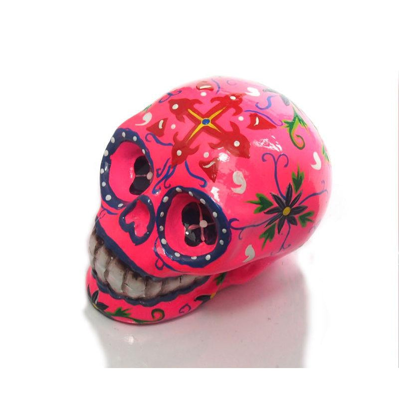 Hand Painted History Skull From Bali