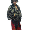 Tie Dye Kimono-Style Jacket Black With Thai Printed Fisherman Pant 3 EACH PIECE SOLD SEPARATELY