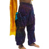 Hindu Goddess Devotional Shawl With Thai Tie Dye Harem Pant Purple 9 EACH PIECE SOLD SEPARATELY
