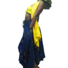 Tie Dye Parachute Skirt Royal Blue With Thai Mixed Colors 100% Silk Shawls 8 EACH PIECE SOLD SEPARATELY