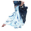 Sumba Indonesia Indigo Batik Cloth With Thai Indigo Batik Scarf And Tie Dye Parachute Skirt Blue/White 17