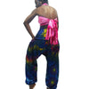Tie Dye Harem Pant Royal Blue With Thai 100% Silk Shawl 10 EACH PIECE SOLD SEPARATELY