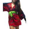 Tie Dye Kimono-Style Jacket Red With Thai 100% Silk Shawls 15 EACH PIECE SOLD SEPARATELY