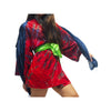 Tie Dye Kimono-Style Jacket Red With Thai 100% Silk Shawls 15 EACH PIECE SOLD SEPARATELY