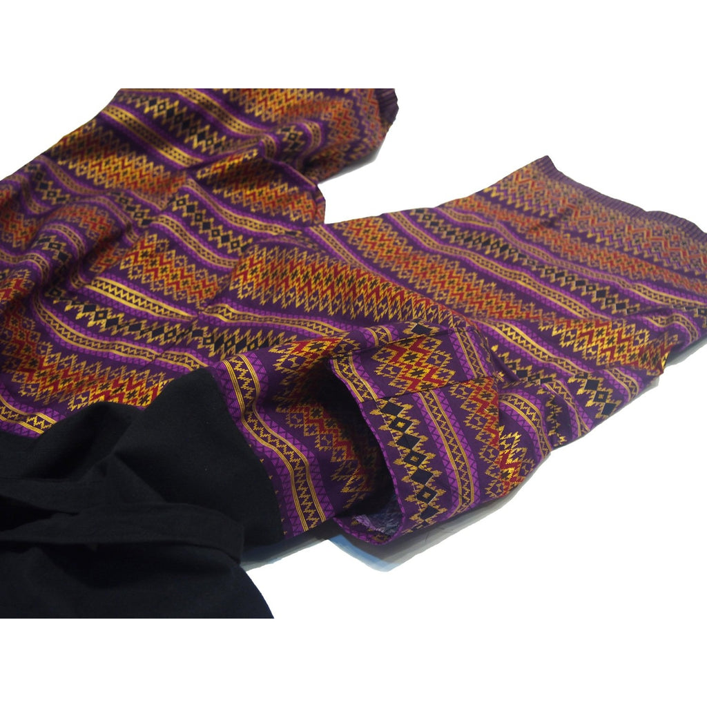 Tie Dye Kimono-Style Jacket Teal With Thai  Printed Fisherman Pant 4 EACH PIECE SOLD SEPARATELY