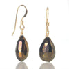 Coated Pyrite Earrings with Gold Filled French Ear Wires