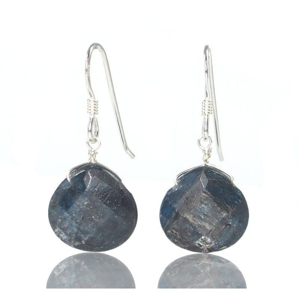 Kyanite Earrings with Sterling Silver French Ear Wires