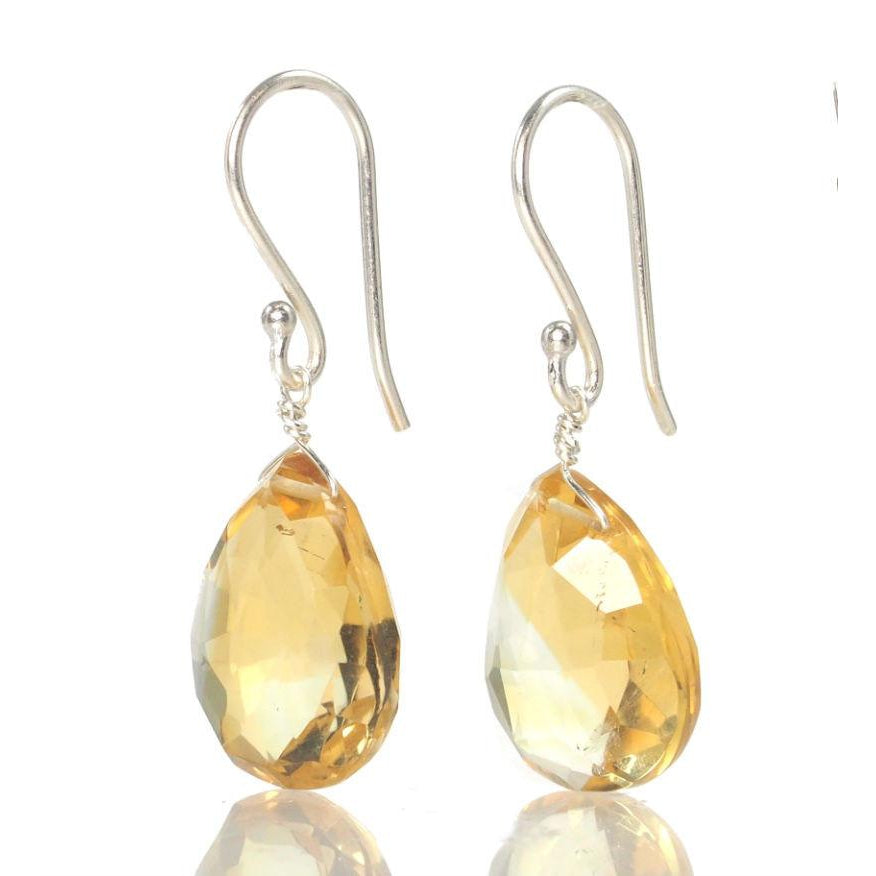 Citrine Earrings with Sterling Silver Ear Wires