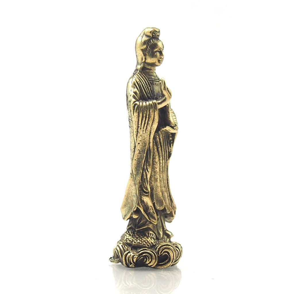 Quan Yin Brass Statue