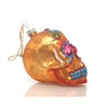 Day of the Dead Skull Flower/Eye Glass Ornament, C