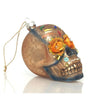 Day of the Dead Skull Flower/Eye Glass Ornament, D