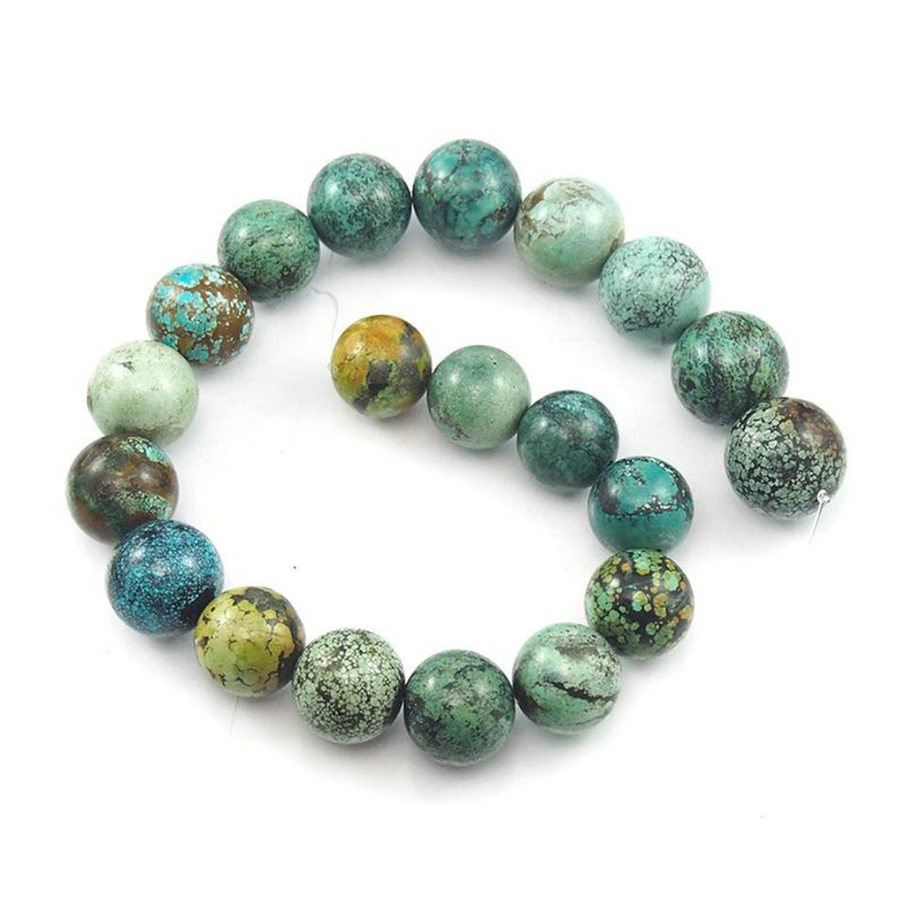 Natural Fine Turquoise XL Rounds Strand