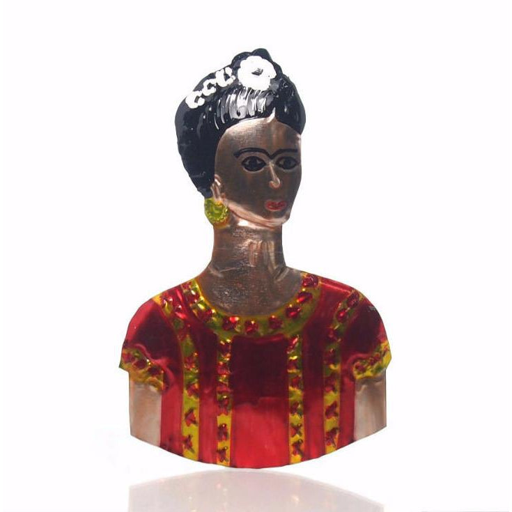 Frida Kahlo Tin Ornament, C