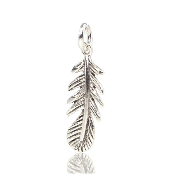Sterling Silver Little Feather Pendant
