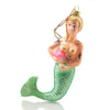 Large Tattooed Mermaid Glass Ornament