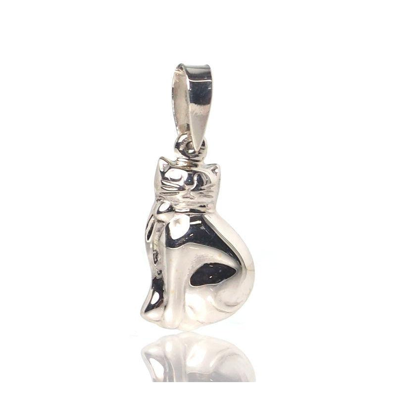 Sterling Silver Kitty Pendant