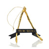 Lucky "You're Golden" Wishbone Ornament