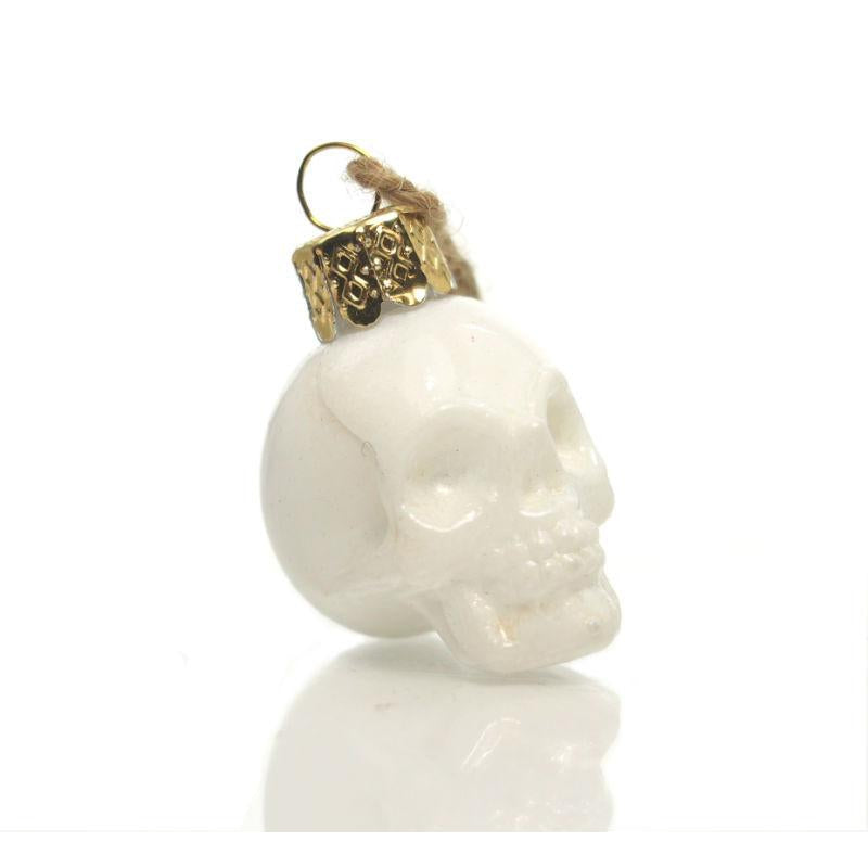 Glass Skull Ornament, Small