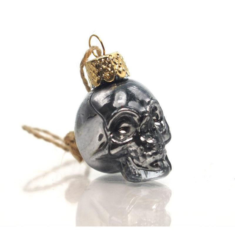 Glass Skull Ornament, Small