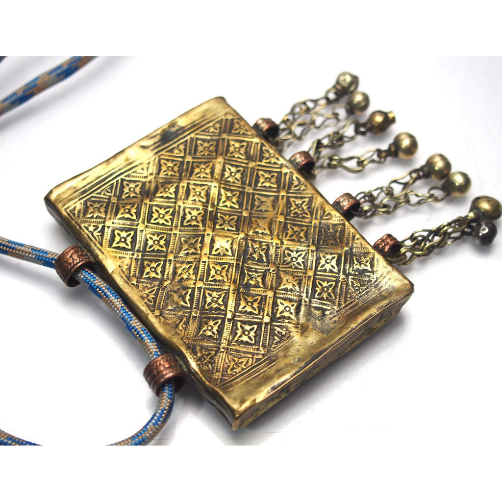 Fine Kuchi Brass and Copper Amulet Case