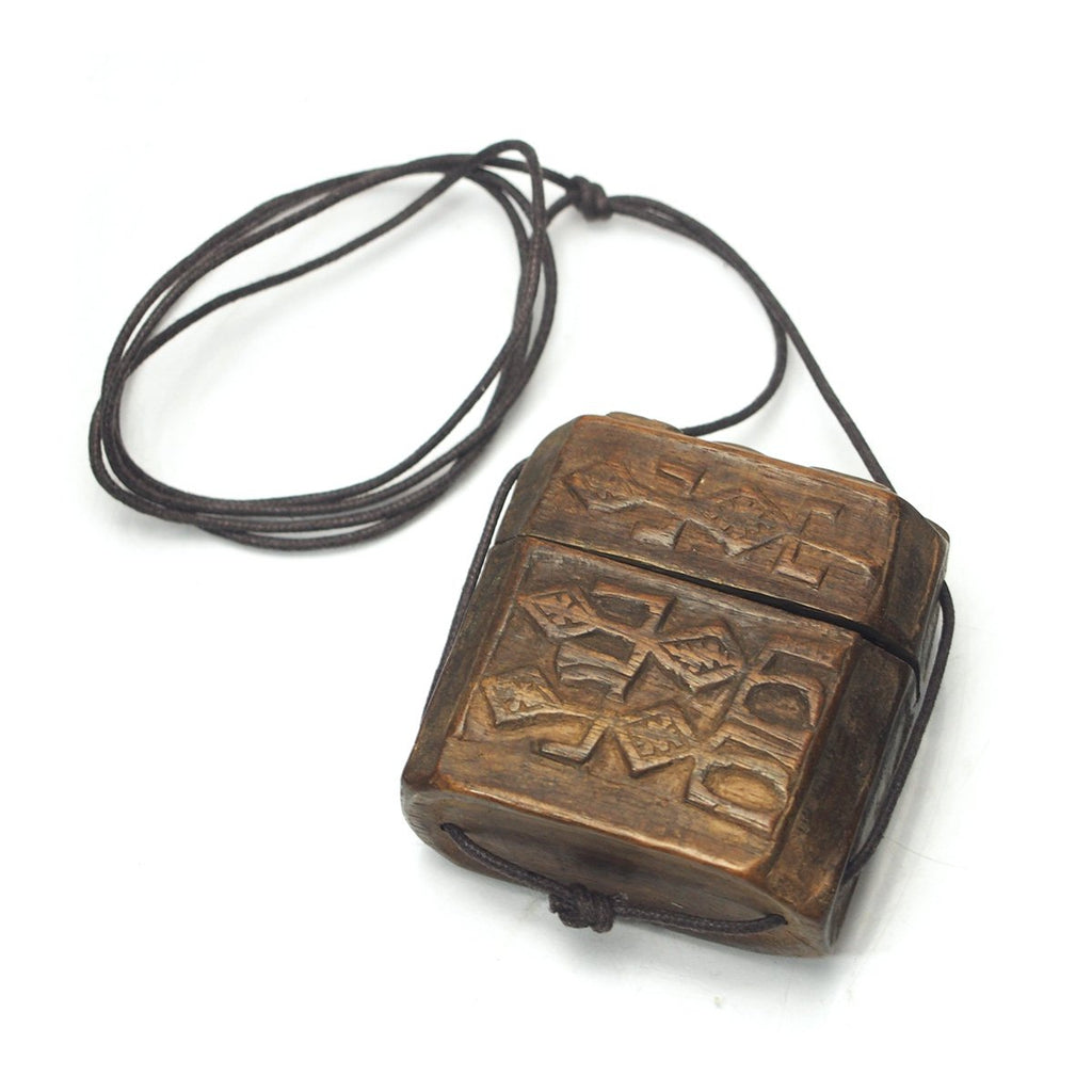 19th Century Timor Wooden Tobacco Box from Indonesia