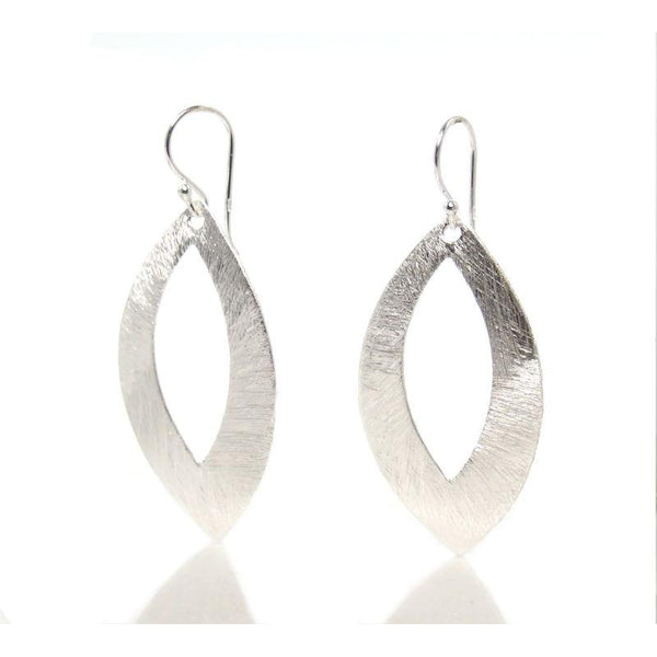Sterling Silver Elliptical Earrings