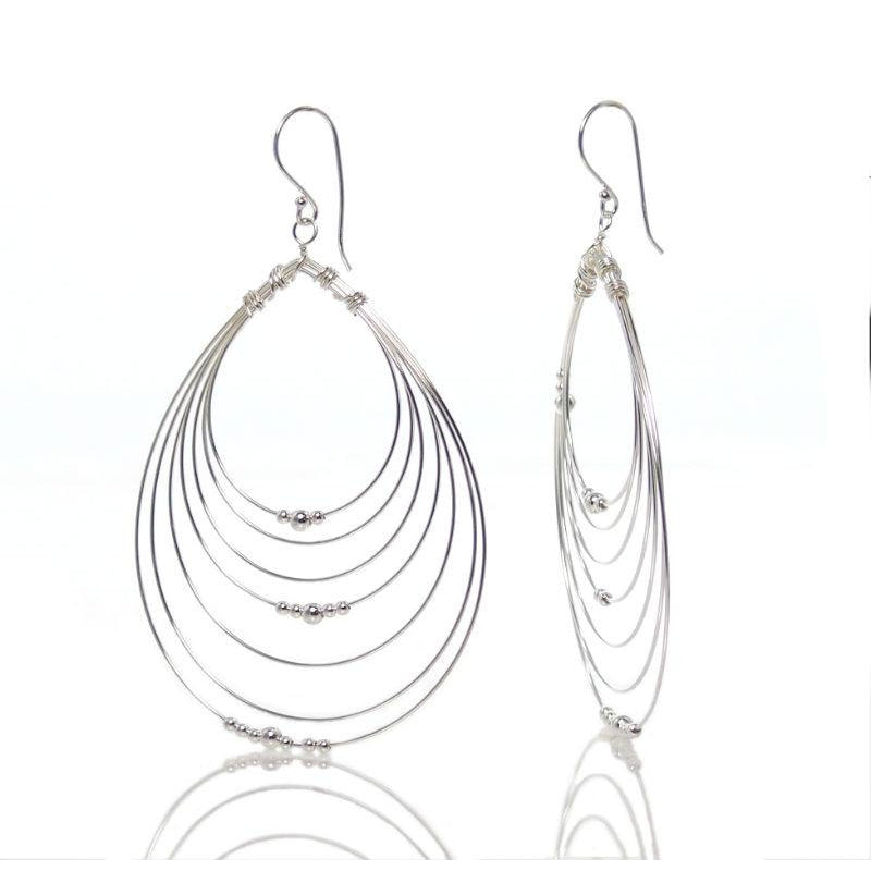 Sterling Silver Cascade Earrings