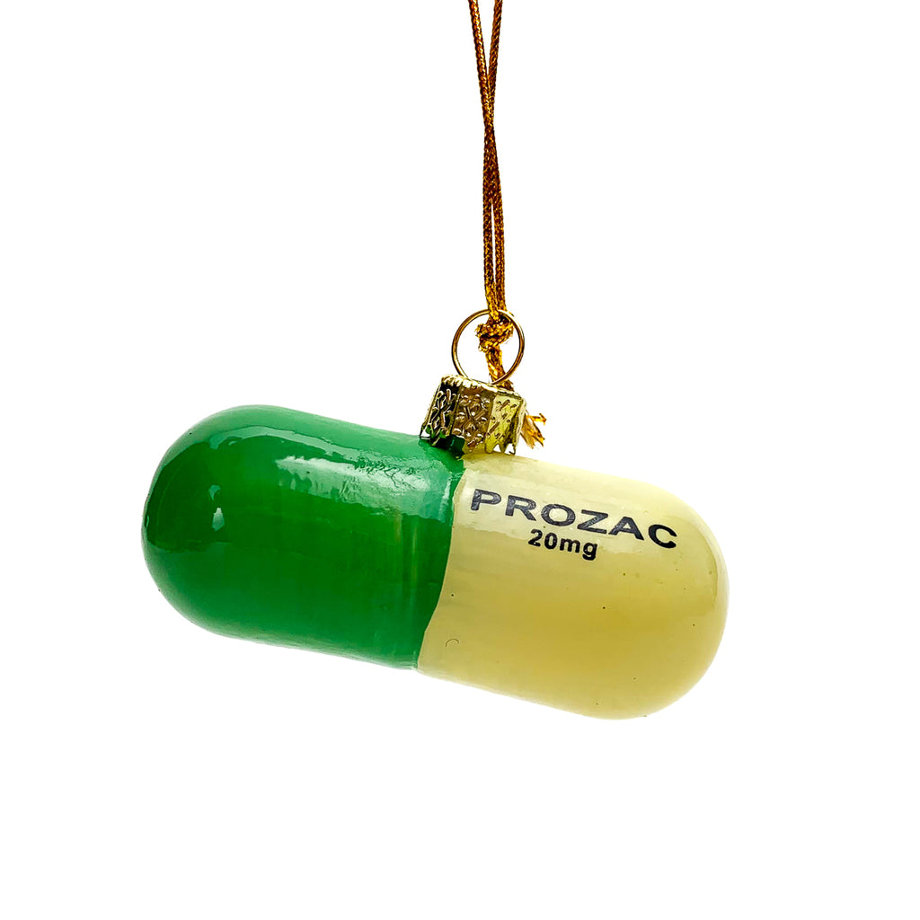Holiday Helper Prozac Ornament